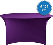 Cover Up Tafelrok Stretch - Ø122cm - Incl. Topcover - Paars