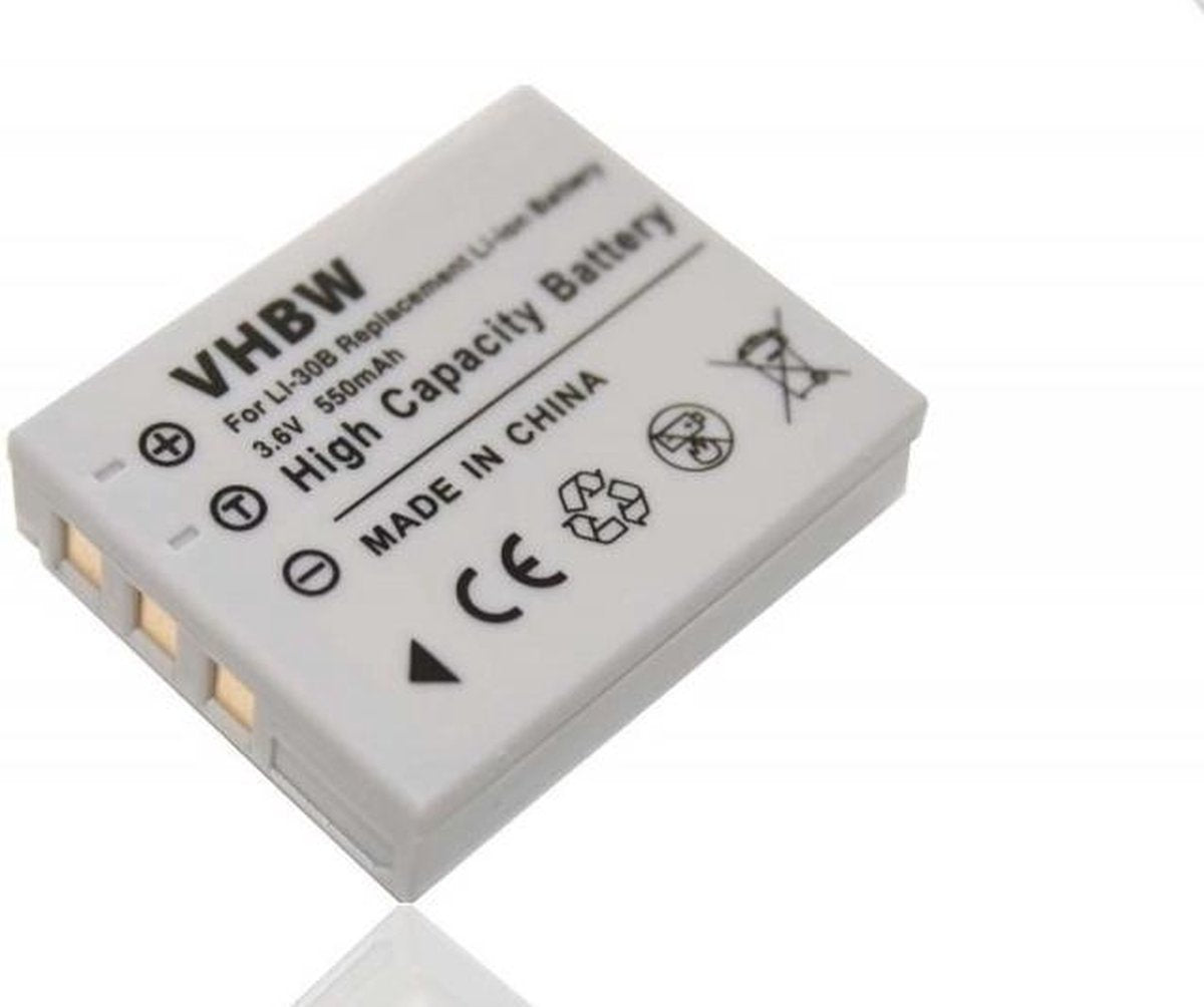 VHBW Camera accu compatibel met Olympus Li-30B / 550 mAh