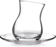 Pasabahce Kozan - Turkse Theeglazen Met Schoteltjes - Set van 6 - 180 ml