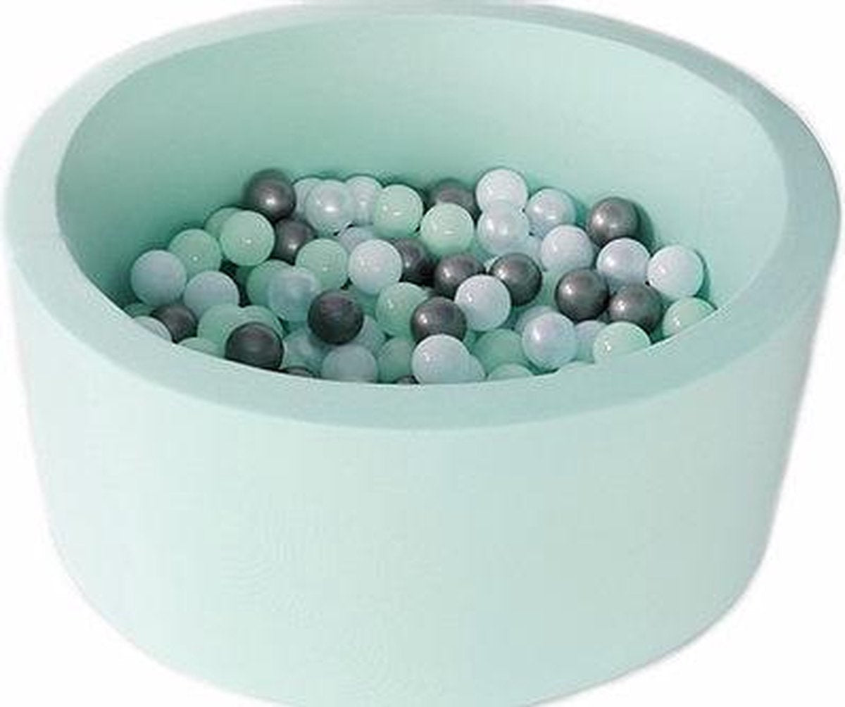 Ballenbad 90x40cm inclusief 200 ballen - Mint: wit