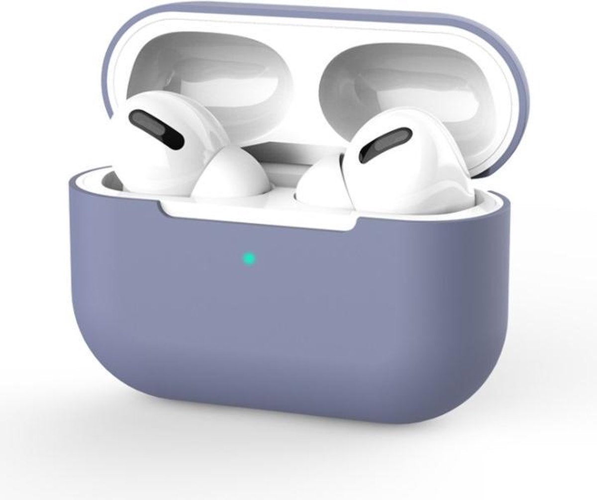 Beschermhoes voor Apple Airpods Pro - Donker Blauw - Siliconen case geschikt voor Apple Airpods Pro