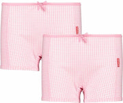 Claesen's Meisjes 2-pack Boxershort - Small Pink Checks - Maat 164-170