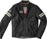 SPIDI VINTAGE ICE BLACK MOTORCYCLE JACKET 56