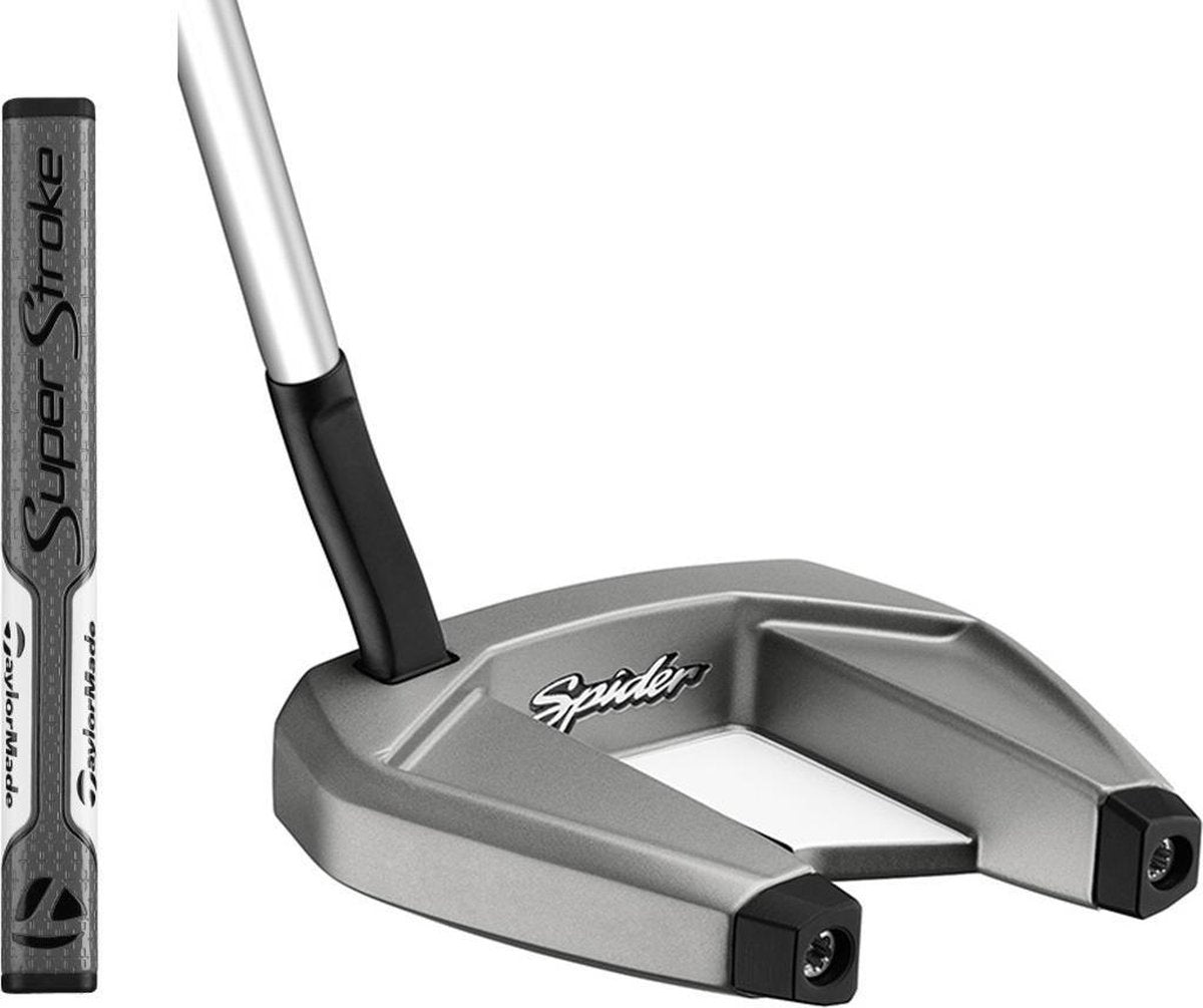 TaylorMade Spider SR - Flow Neck Putter 2021 - Platina Wit |  34 inch |  Uni |   Rechtshandig