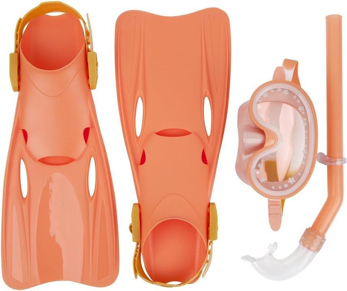 Sunnylife Snorkelset Swimtime Siliconen Oranje One-size