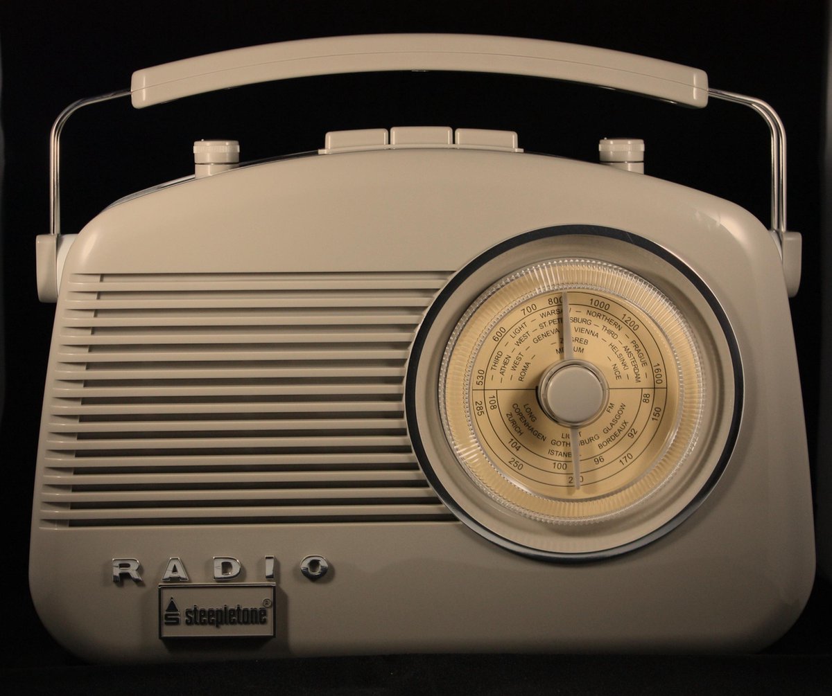 Steepletone Brighton Retro Radio Draagbaar FM - Mokka