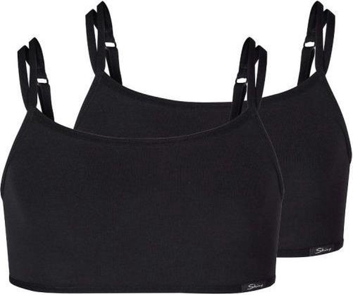 Tieners / Meiden | bustier | duo pack | zwart | 152