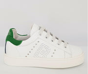 Balducci tennisschoen - wit/groen - leer - maat 34