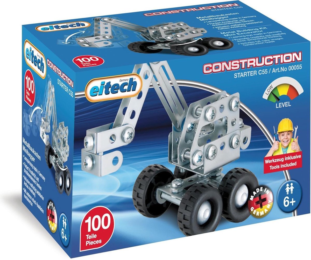Eitech Constructieset Graafmachine Staal Zilver 102-delig