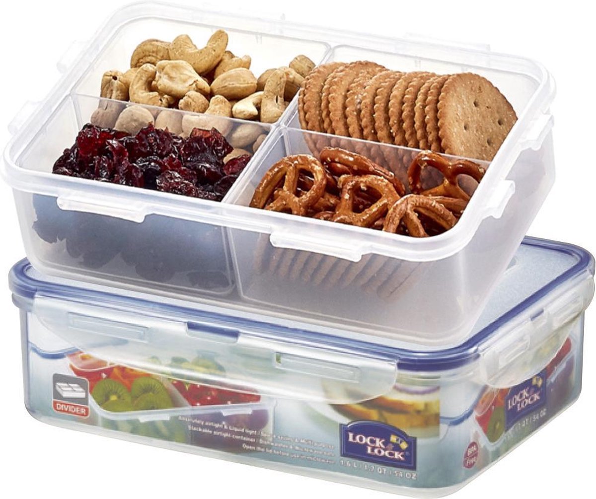 Lock&Lock Meal prep Bakjes | Bento lunchbox | Snackdoosjes - Set van 2 Stuks – 1