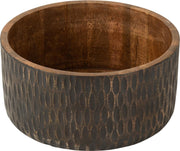 J-Line Kom Mango Hout Bruin/Zwart Extra Large