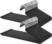 Nancy's Broekhanger 50 Stuks - Metalen Zwarte Kledinghanger