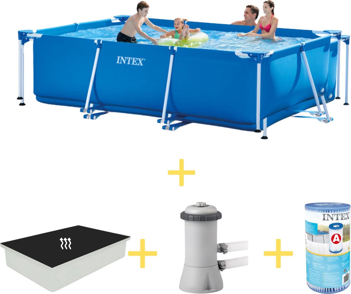 Intex Zwembad - Frame Pool - 300 x 200 x 75 - Inclusief Solarzeil