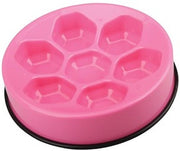 M-pets Voerbak anti schrok SlowFeeder Cavity roze 25x25x5
