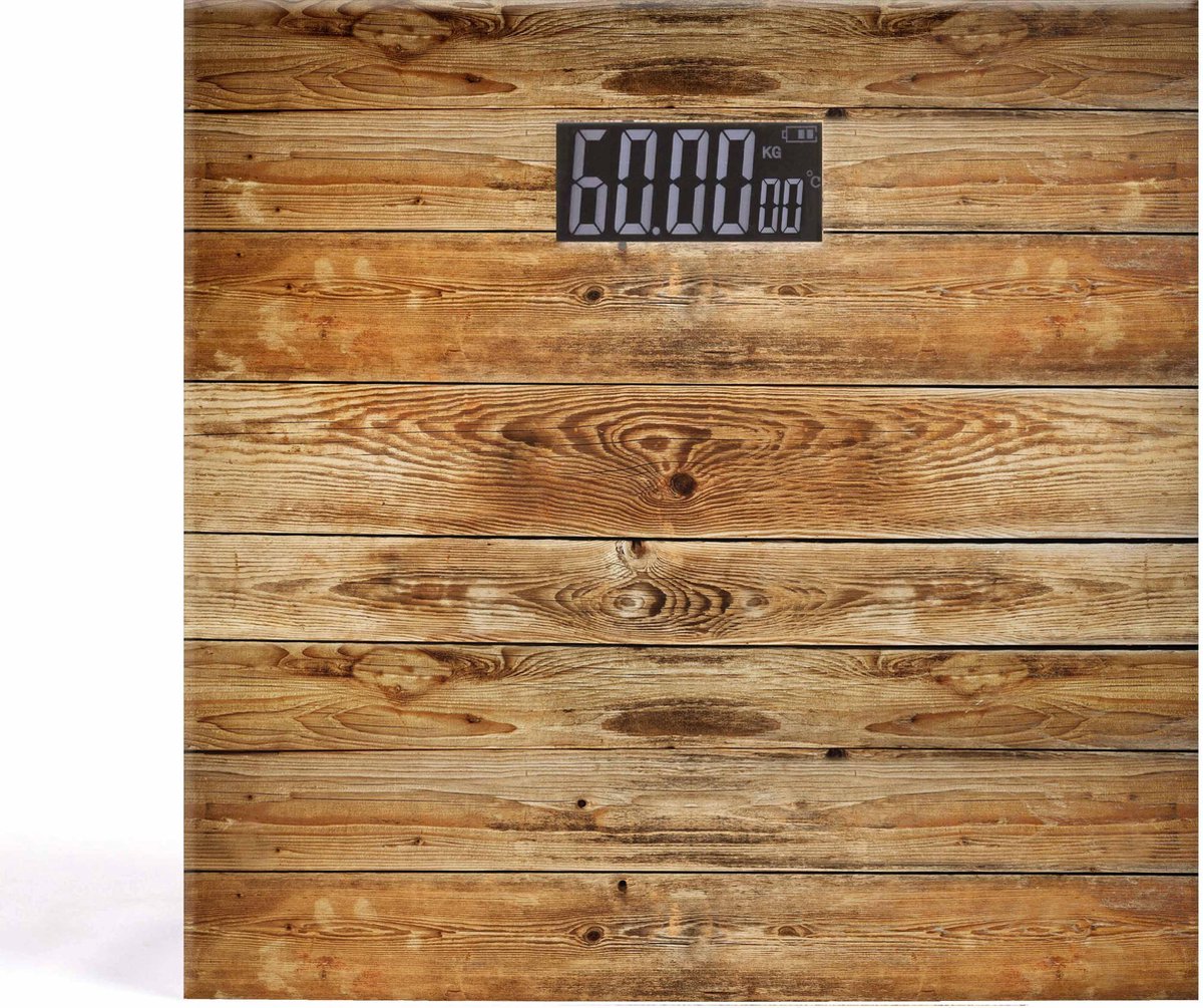 Livoo Elektronische Personenweegschaal Wooden Design