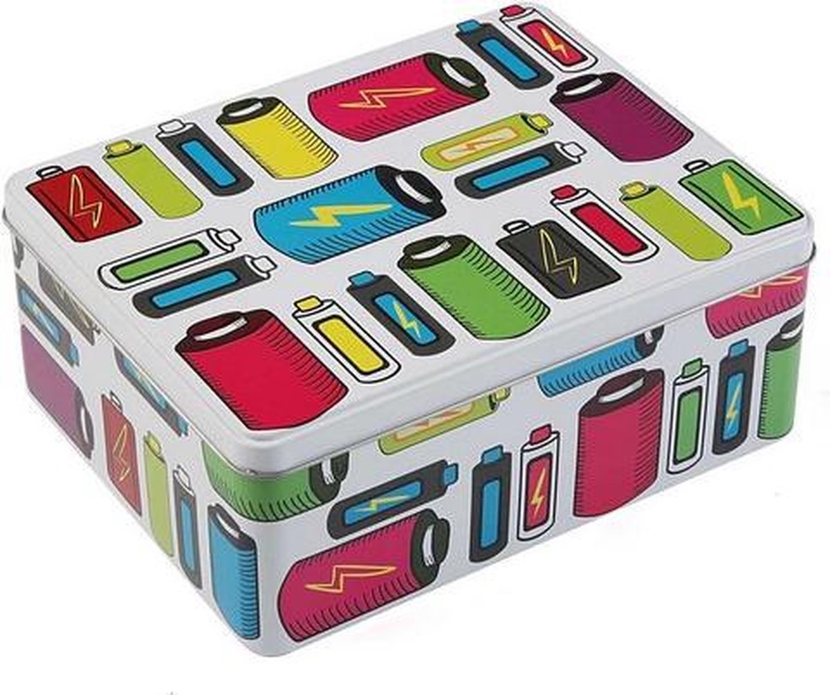 Decoratieve Doos Batterijen Metaal (20