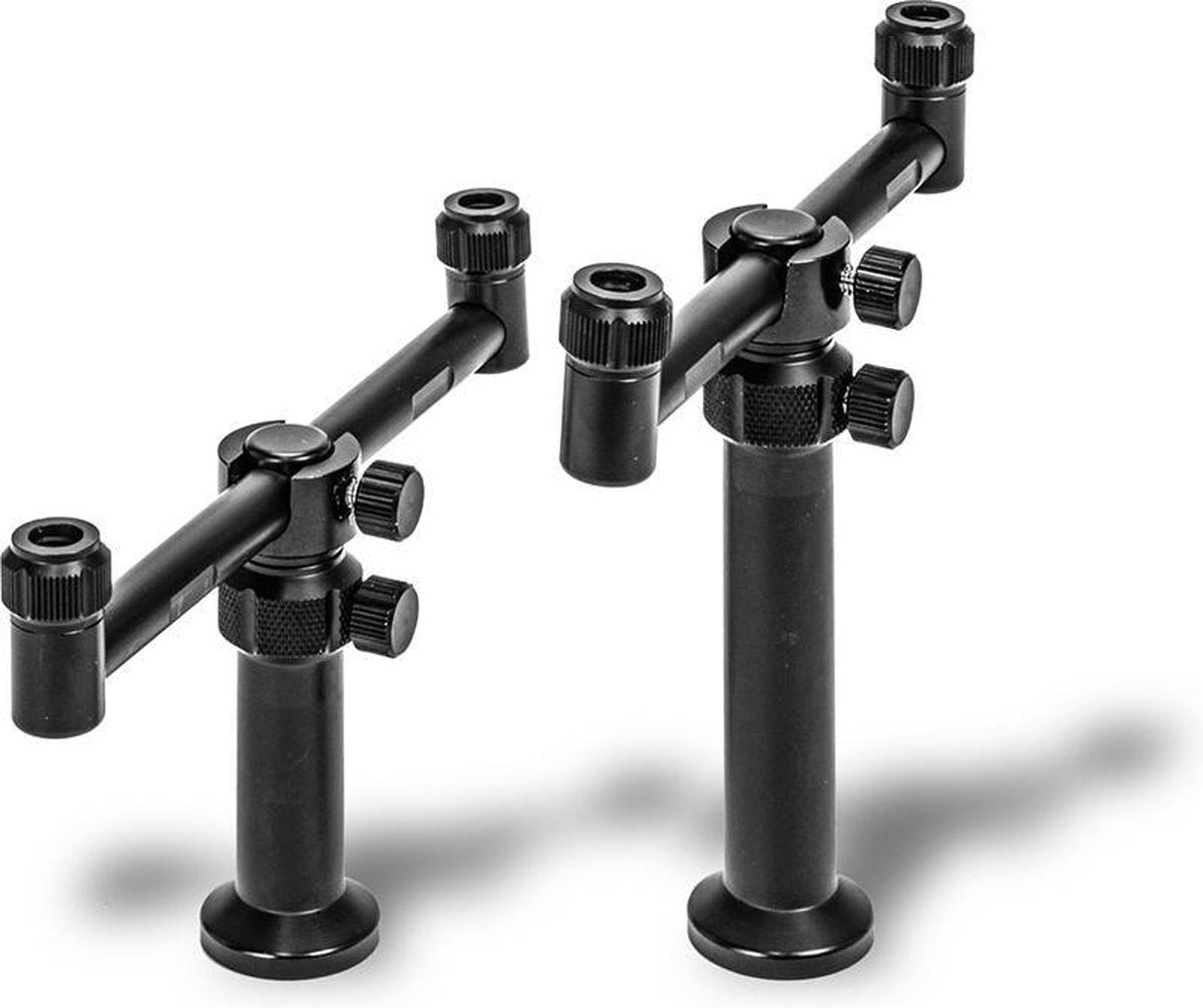 Solar A1 Aluminium Stage Stands - 1 X 10cm Upright - 1 X 14cm Upright - Mat Zwart