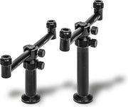 Solar A1 Aluminium Stage Stands - 1 X 10cm Upright - 1 X 14cm Upright - Mat Zwart