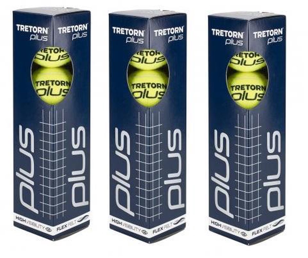 Tretorn Plus - Tennisballen - 12 stuks