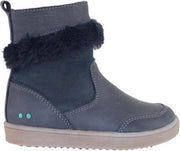 Bunnies JR 218561-629 Meisjes Enkellaarsjes - Blauw - Leer - Ritssluiting