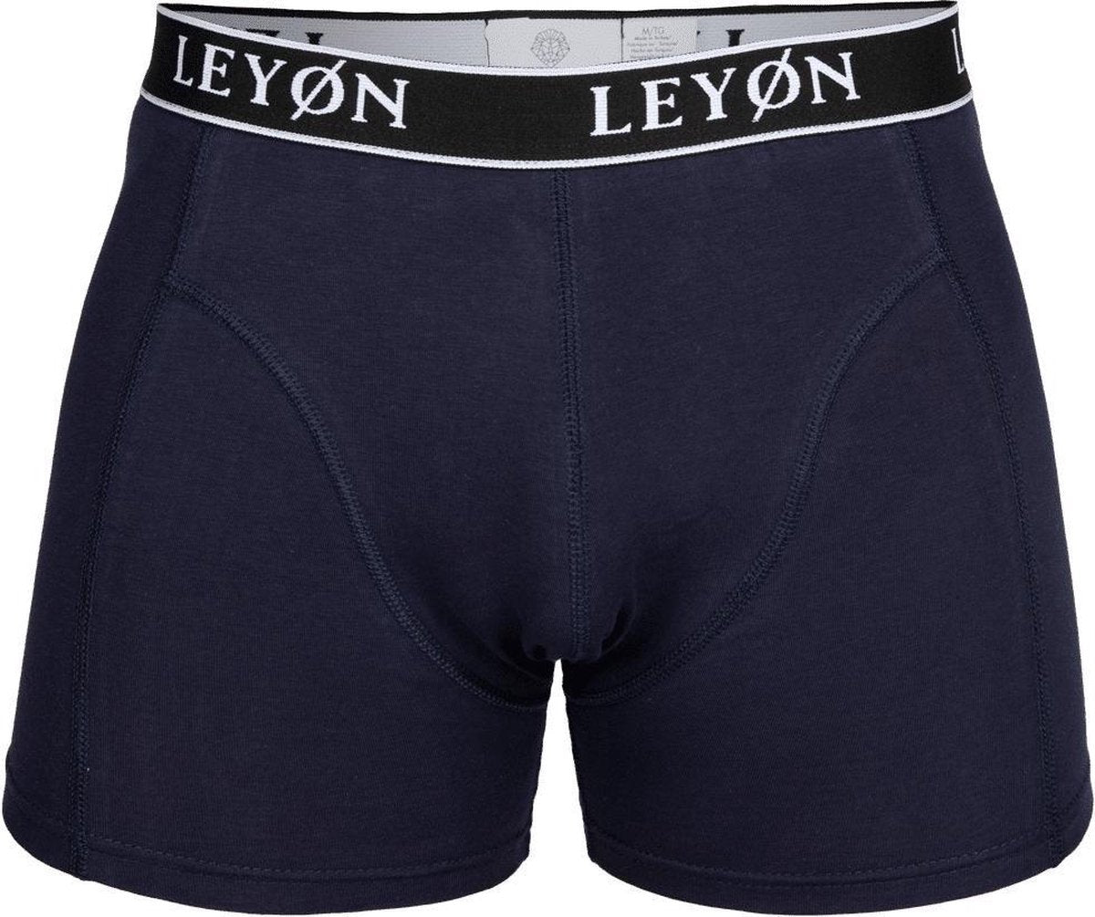 Leyon Official Boxershorts - Underwear - Ondergoed - 3-Pack zwart blauw grijs - maat