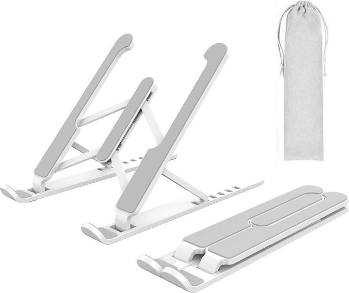 Verstelbare Lichtgewicht Kunststof Laptop Standaard - Opvouwbaar Laptophouder - Laptop Verhoger - Ecomtrends®