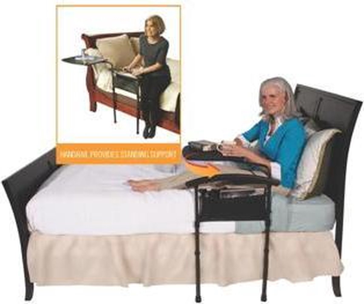 Bedtafel - transferbeugel met steun op de grond + handige opbergtas