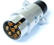 Stekker 7-polig aluminium (5 stuks)