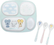 Woezel en Pip - Kinderservies - Vakkenbord en paplepels - Melamine