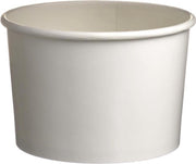 Kartonnen IJsbekers Wit Medium 240ml/8oz - 1.000 stuks.