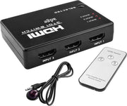 Adge - HDMI 3 in 1 Splitter + Afstandsbediening + Kabel - Full HD/4K Ultra