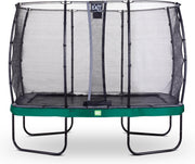 Trampoline EXIT Elegant - 214x366cm met net Economy - groen