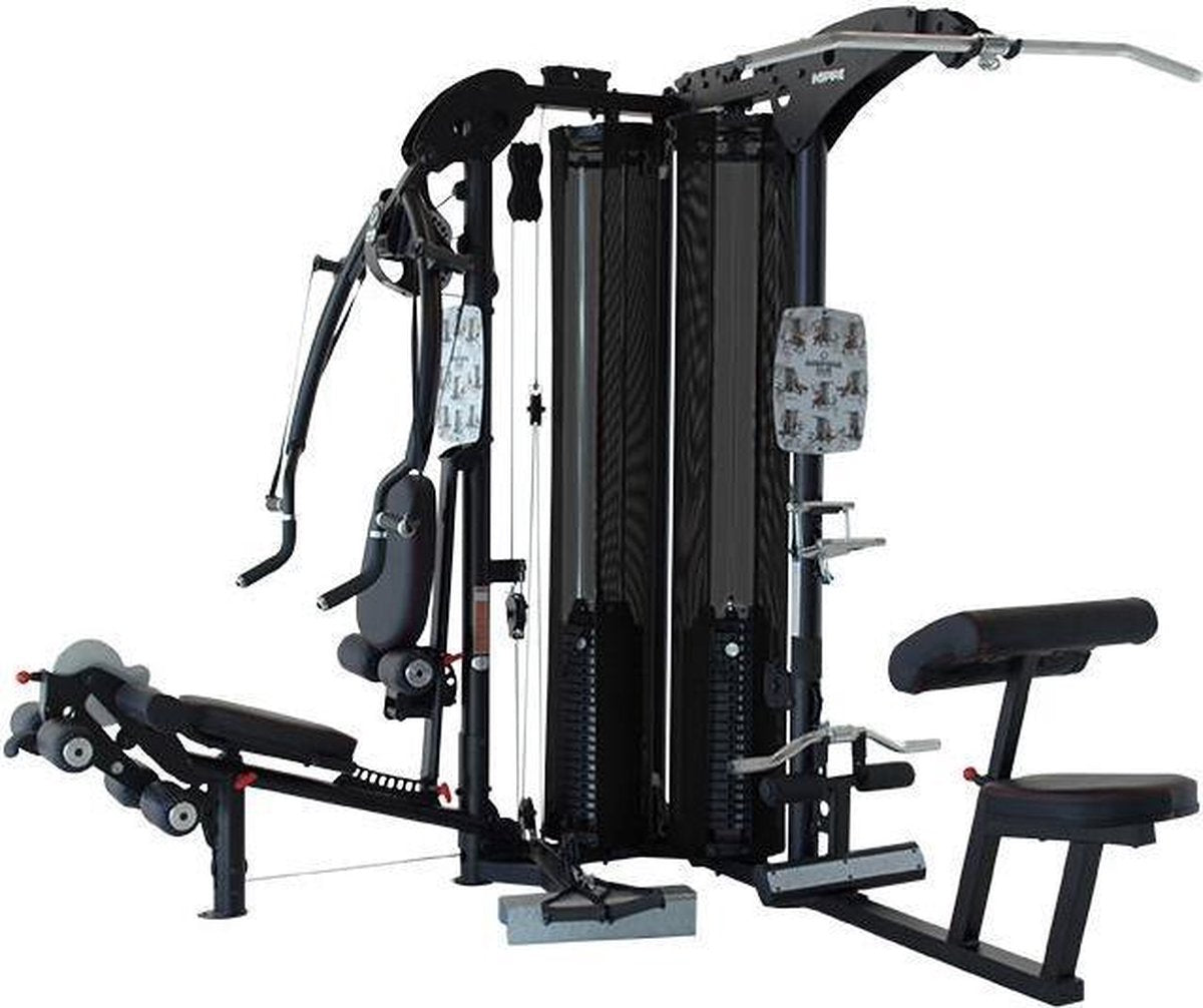 Inspire Multi-gym M5 - twee gewichtstapels - zwart