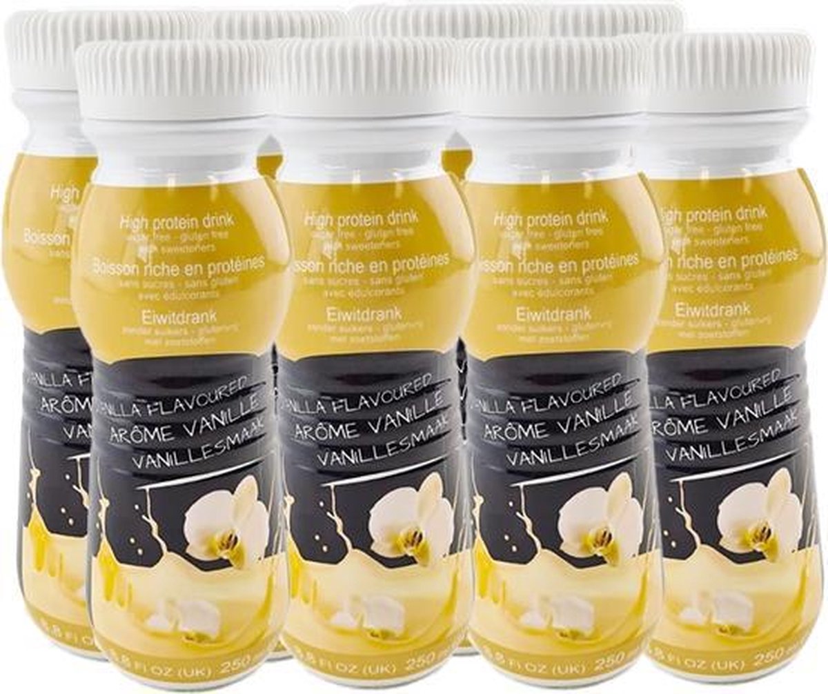 Protiplan | Tray Smoothie Vanillesmaak | 8 x 250 ml | Fruitige Smoothie Eiwitdieet | Voordeelpak | Snel afvallen zonder poespas!