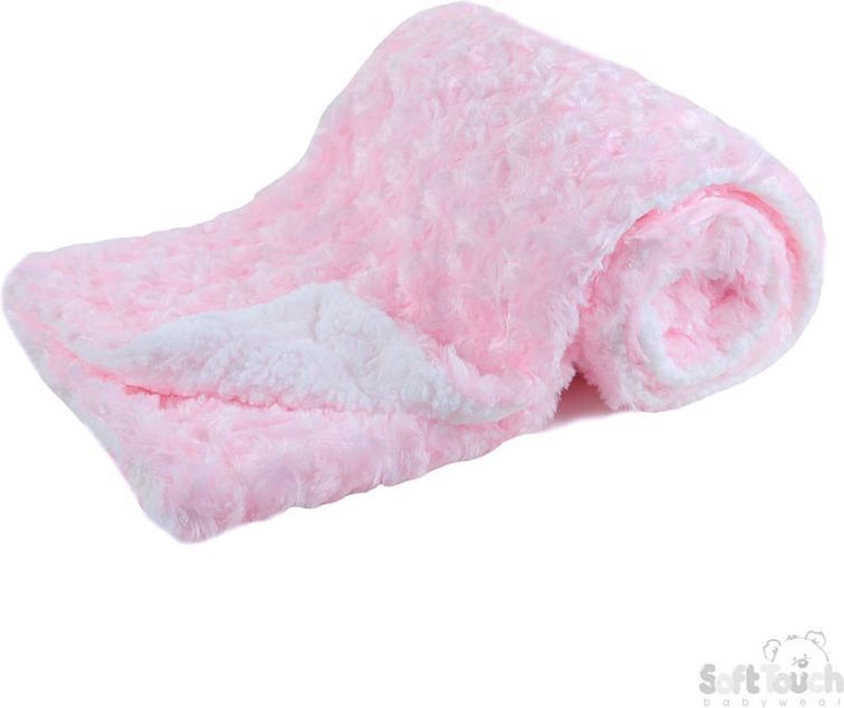 Soft Touch Deken Deluxe Rose Mink 70 X 100 Cm Fleece Roze