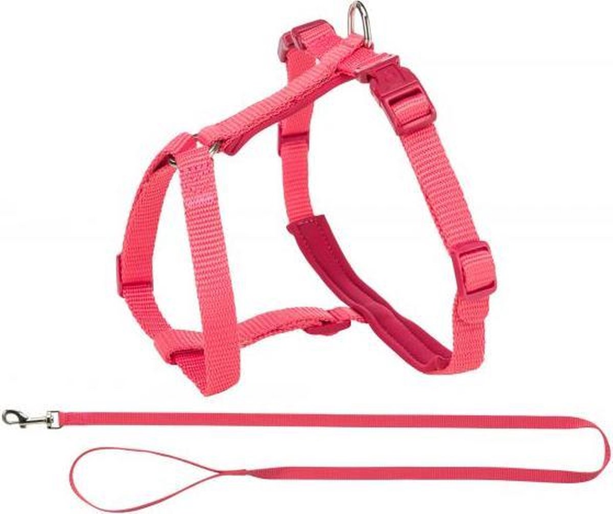 TRIXIE | Trixie Premium Kattentuig Met Riem Koraal Oranje