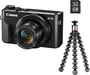 Canon PowerShot G7X Mark II - Vlog Kit - Inclusief Joby Gorilla 500 Tripod + 32GB SD-kaart