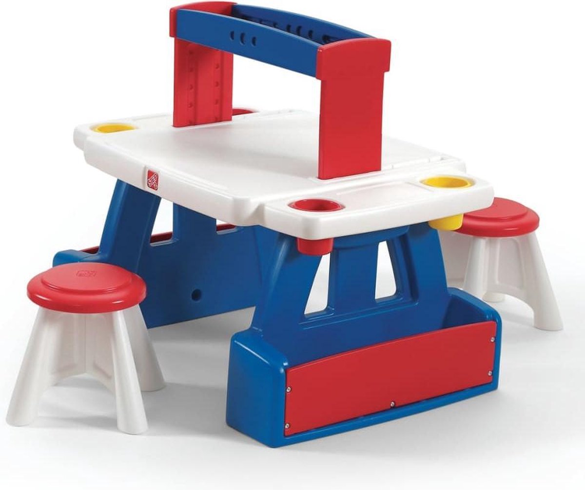 Step2 Kinderbureau Creative Project Table - Bureau met 2 krukjes
