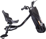 I-tronic - Elektrische Drift trike Kart 250W 36V Versie 2.0 Mat zwart - Achtervering - LED wieltjes