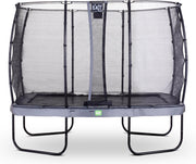 Trampoline EXIT Elegant - 214x366cm met veiligheidsnet Economy - grijs