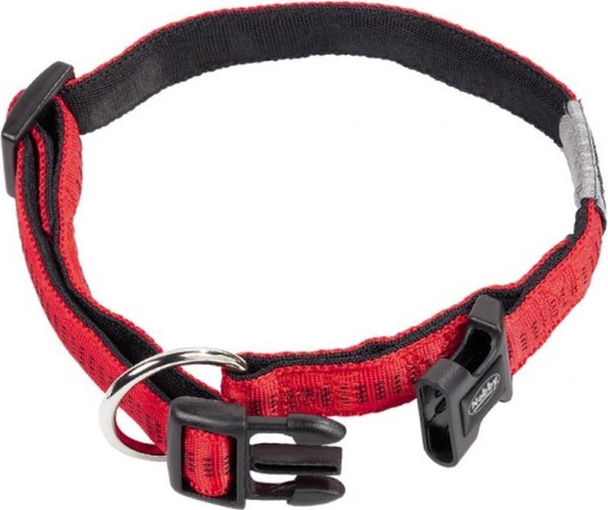 Nobby - hond - halsband - body - rood - 30 t/m 45 cm - 2 cm breed