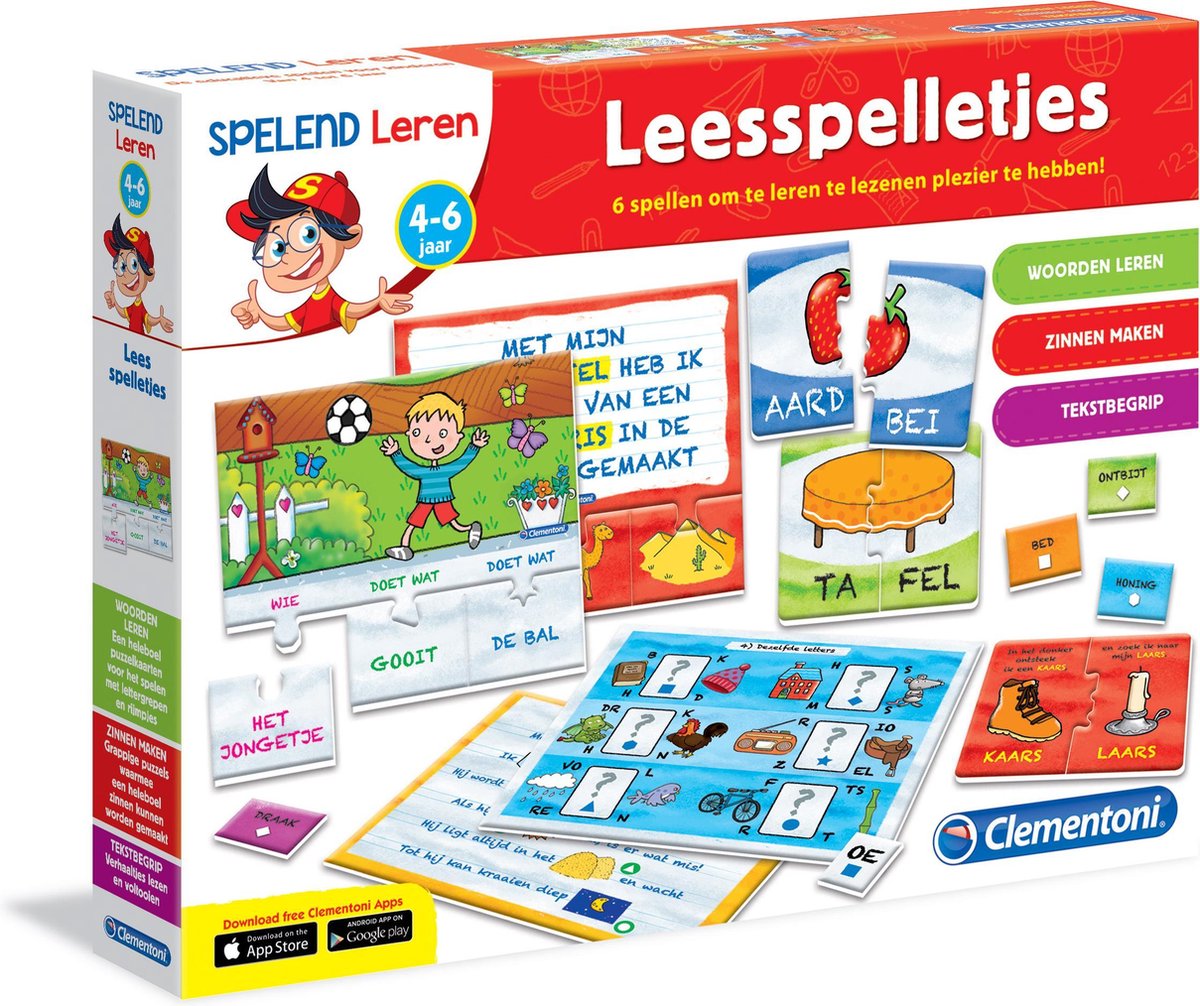 Clementoni spelend leren Leesspelletjes - Educatief spel