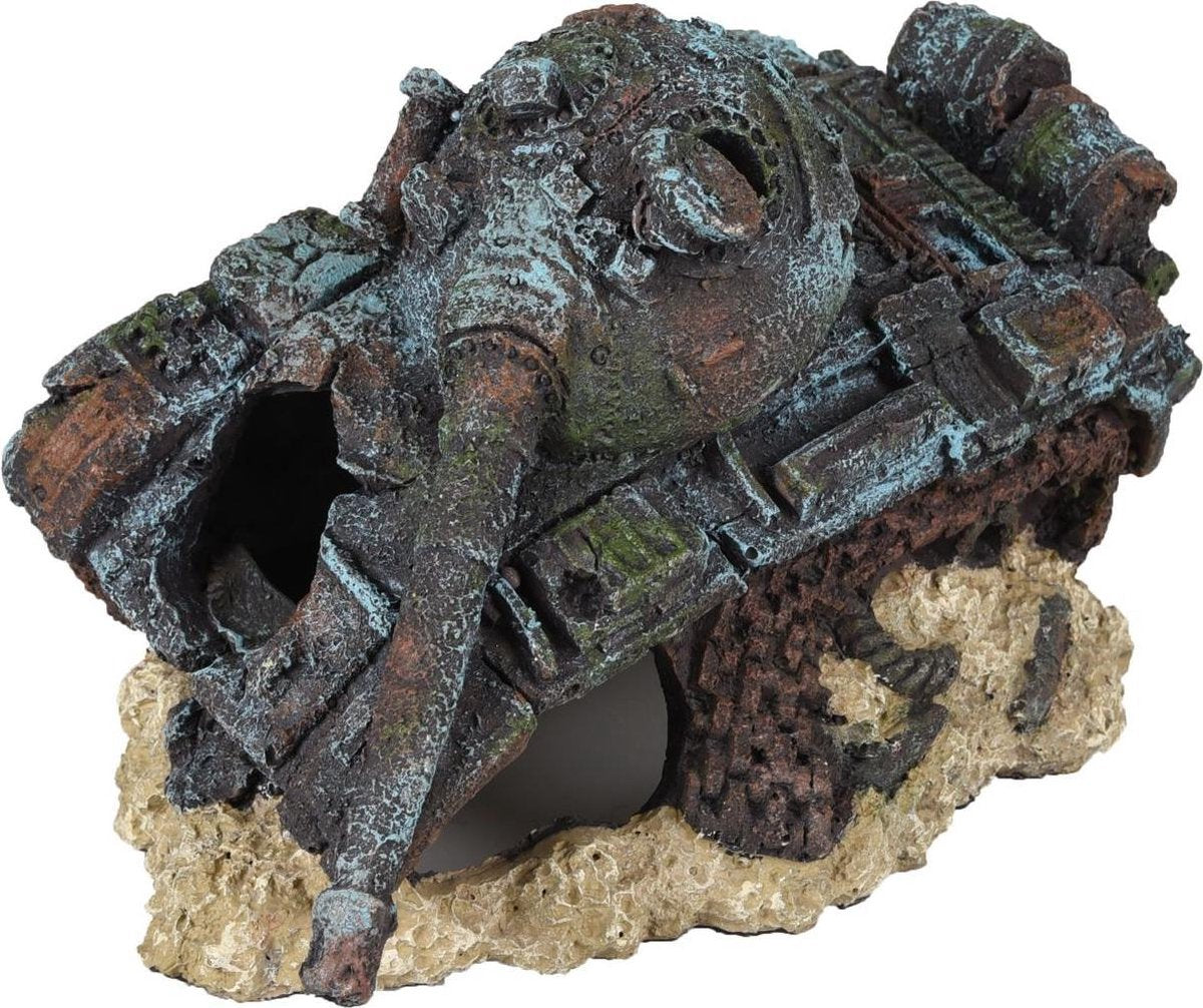 Aquarium decoratie Azur Tank - 18 x 11 x 12 cm