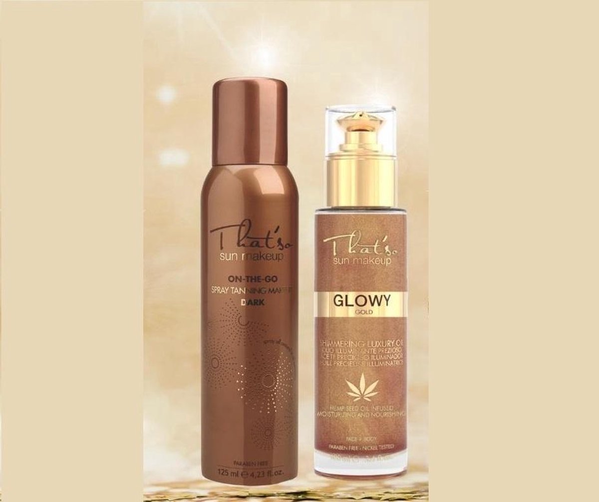 That'so on the go dark & Glow gold. combi deal