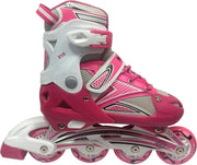 Move Eve Inlineskates - Maat 30-33 - Jongens - wit/roze