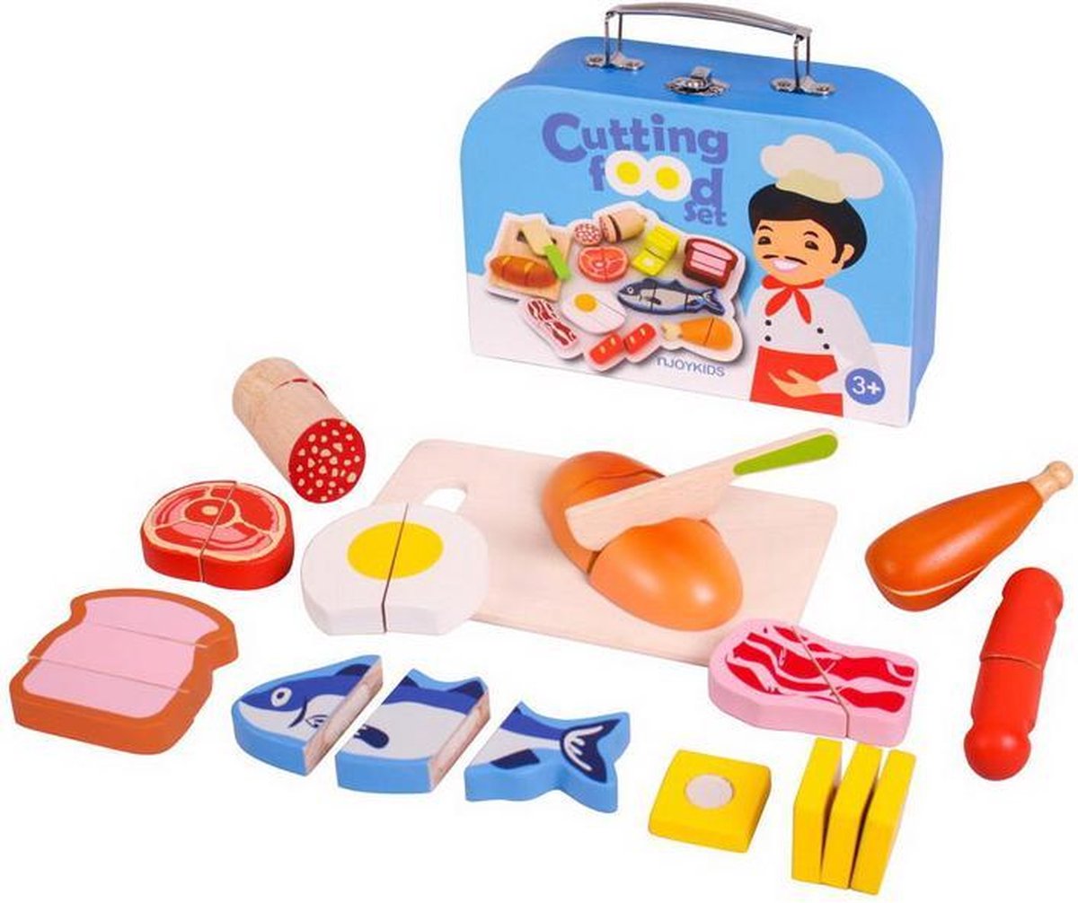 Njoykids Etenswaren Snijset in Koffer