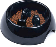 TZ® Anti-schrokbak voor honden | Anti-slip Hondenkom gemaakt van melamine | Natural BPA-vrije voerbak | Slow feeder voor honden en katten | Vermindert opname en overeten voerbak | Slow bowl hondenkom