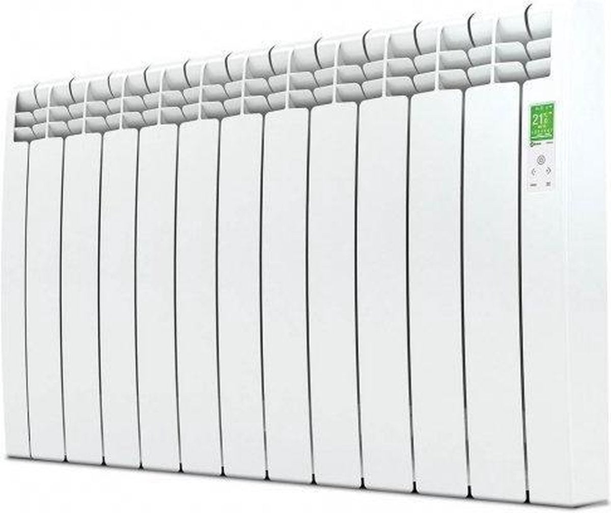 Elektrische Radiator Wifi Wit (RAL 9016) - Smartcontrol via app - Energiebesparende functies - Laag verbruik - Realtime consumptie - 11 elementen - 1210 W - Zuinigste Radiator