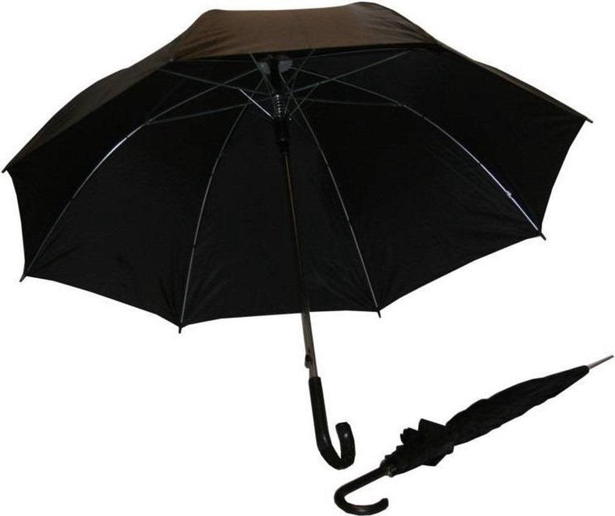 Bellson Paraplu Vouwbaar Zwart 100 cm / 8 Banen - 12 Stuks