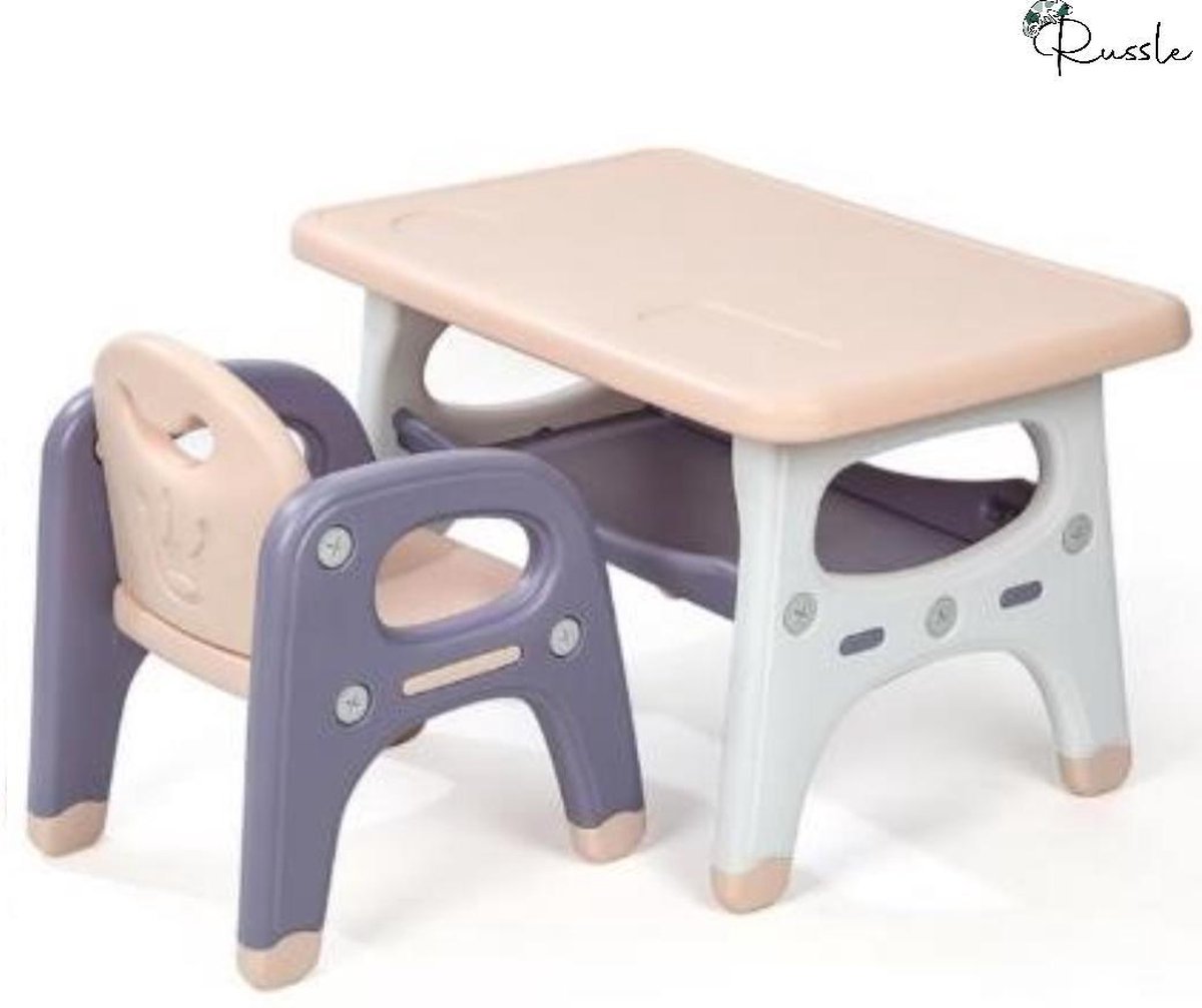 Setje tafel met stoelen Roze/Paars